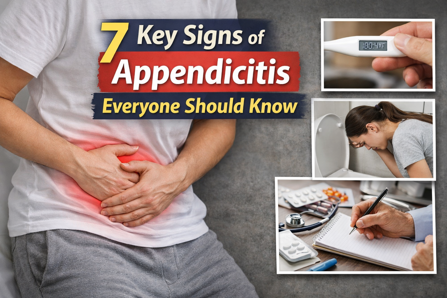 Appendicitis Symptoms: 7 Warning Signs You Should Not Ignore