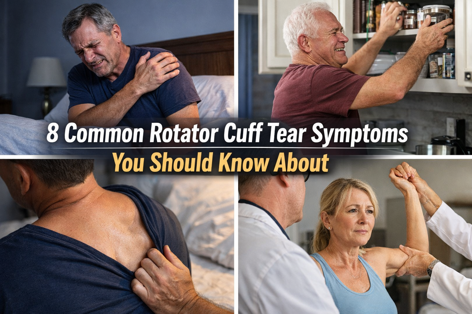 8 Common Rotator Cuff Tear Symptoms You Should Not Ignore