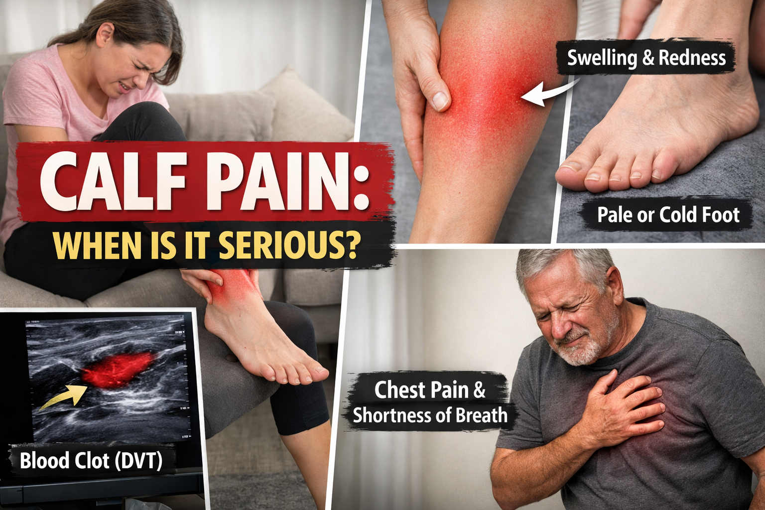 Calf Pain: Causes, Symptoms, Warning Signs, and When to Get Medical Help