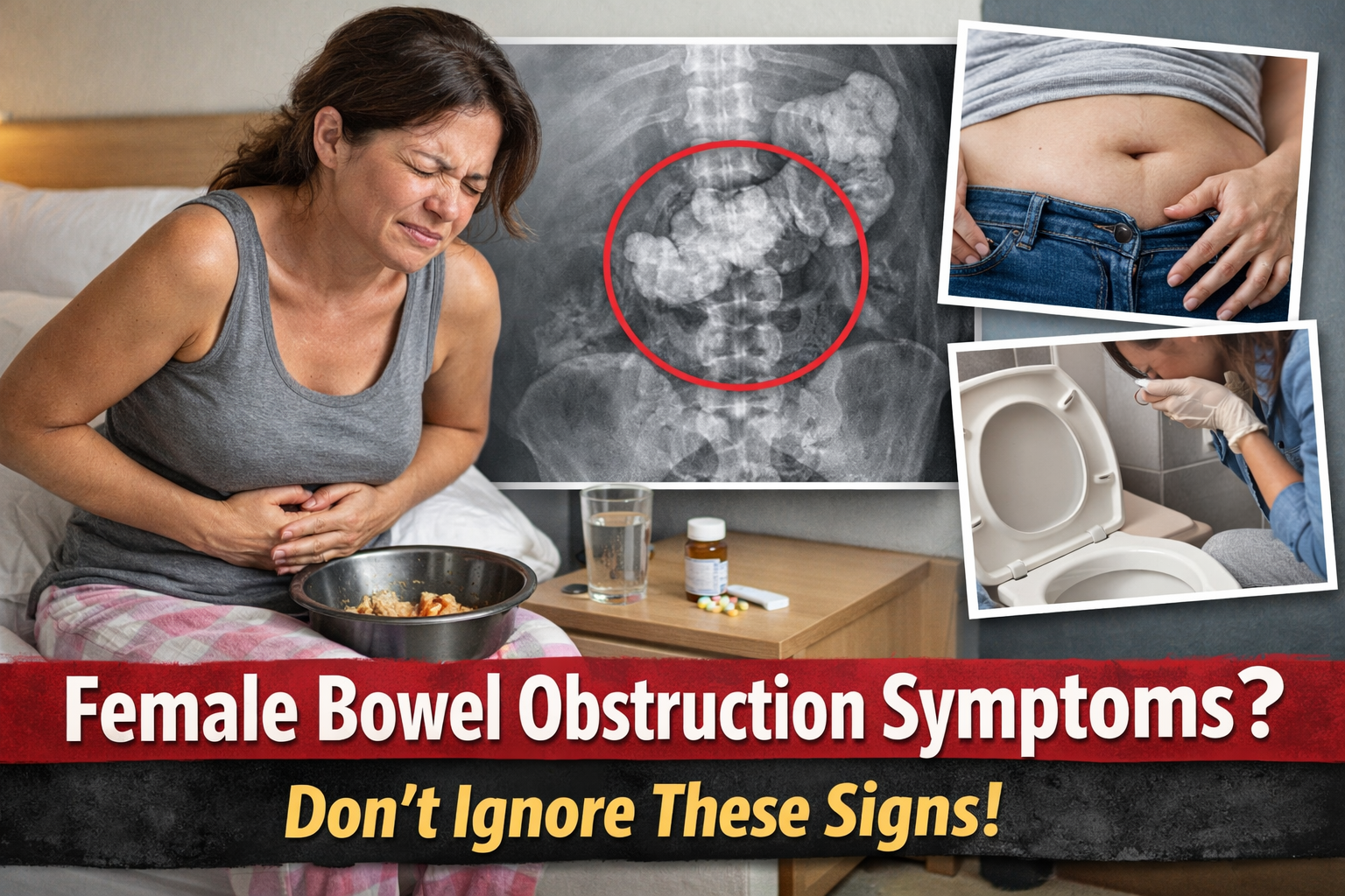 Female Bowel Obstruction Symptoms: Warning Signs, Causes, Diagnosis, and When to Get Emergency Help