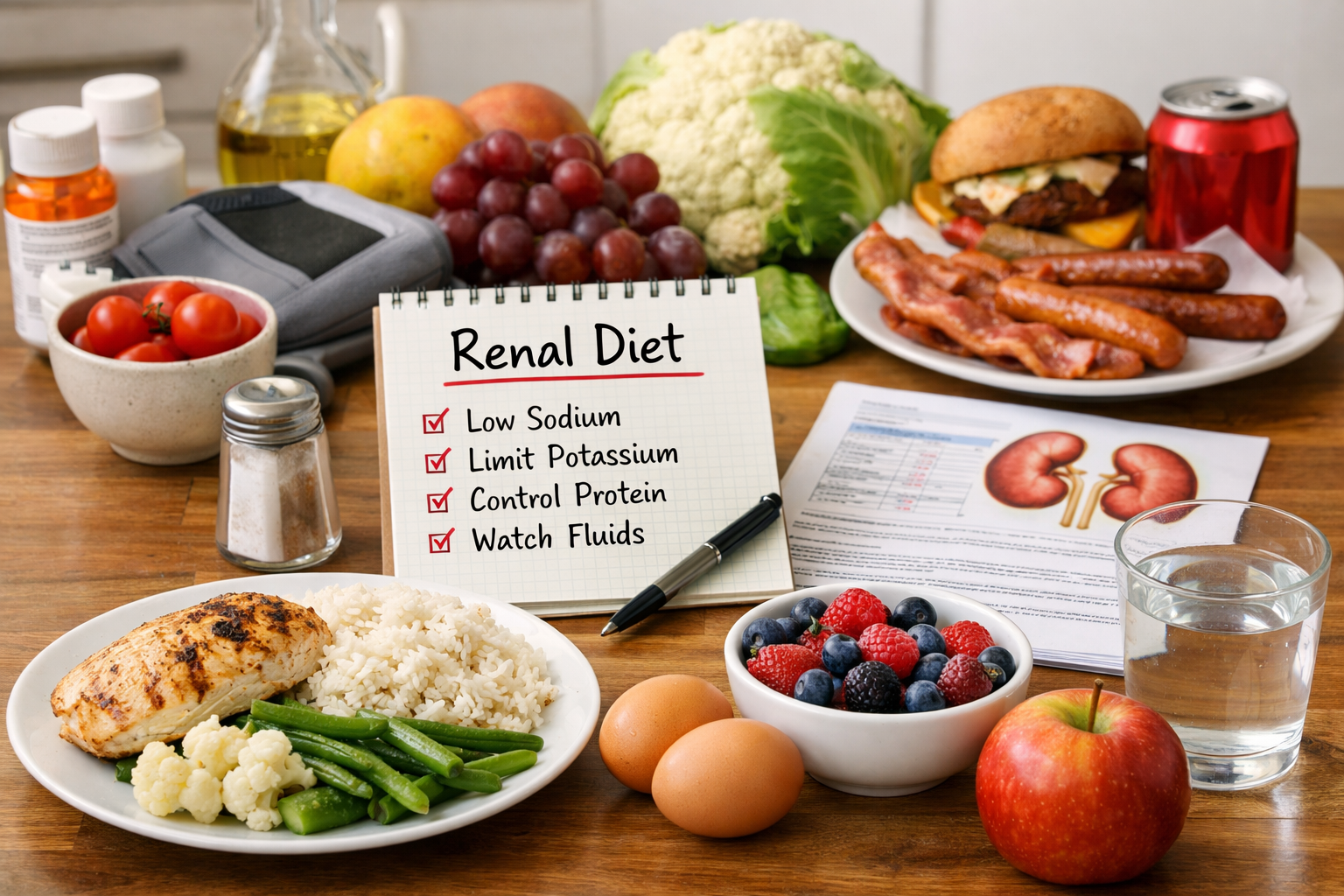 Renal Diet Guide: What to Eat for Chronic Kidney Disease, Meal Ideas, and Practical Kidney Health Tips